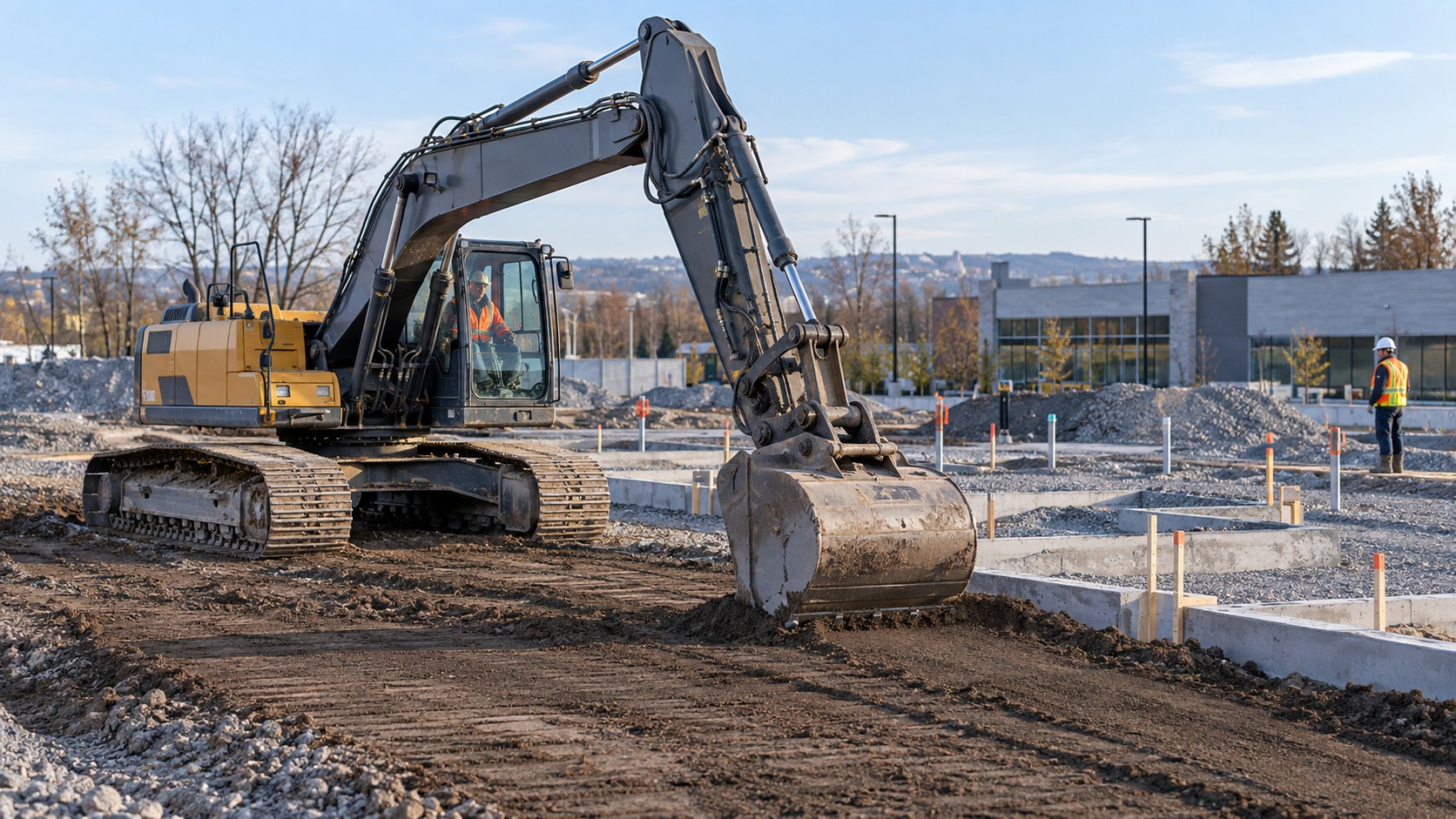 Travaux d'excavation